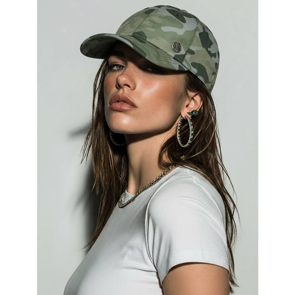 🔸️NWT Gaiam Green Classic Camouflage Fitness Hat One Size